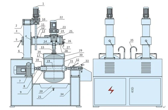 Metal Seated Ball Valve Lapping & Polishing Machine Cmxcnc Brand DN50-DN500