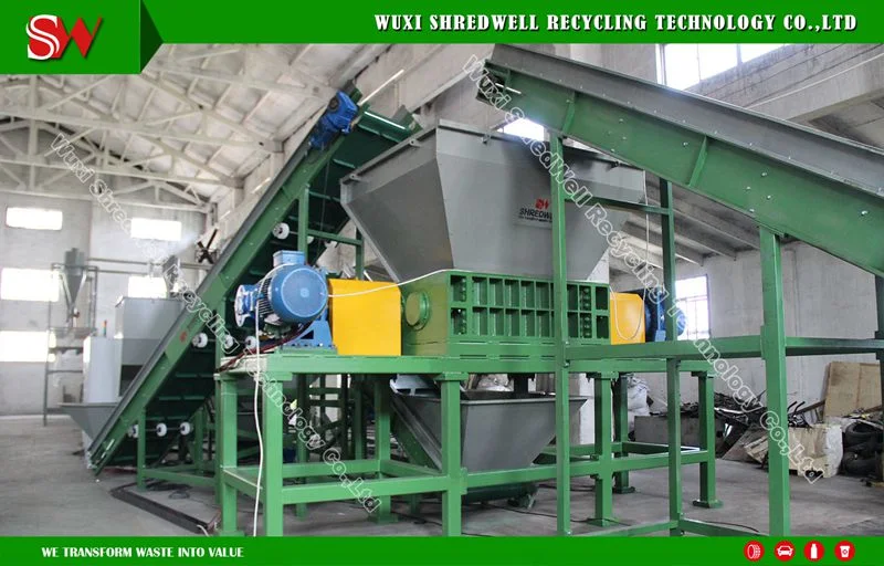 Crusher Crumb Rubber Making Used Tire Recycling Rubber Cracker Mill Rubber Roller Grinding Machine