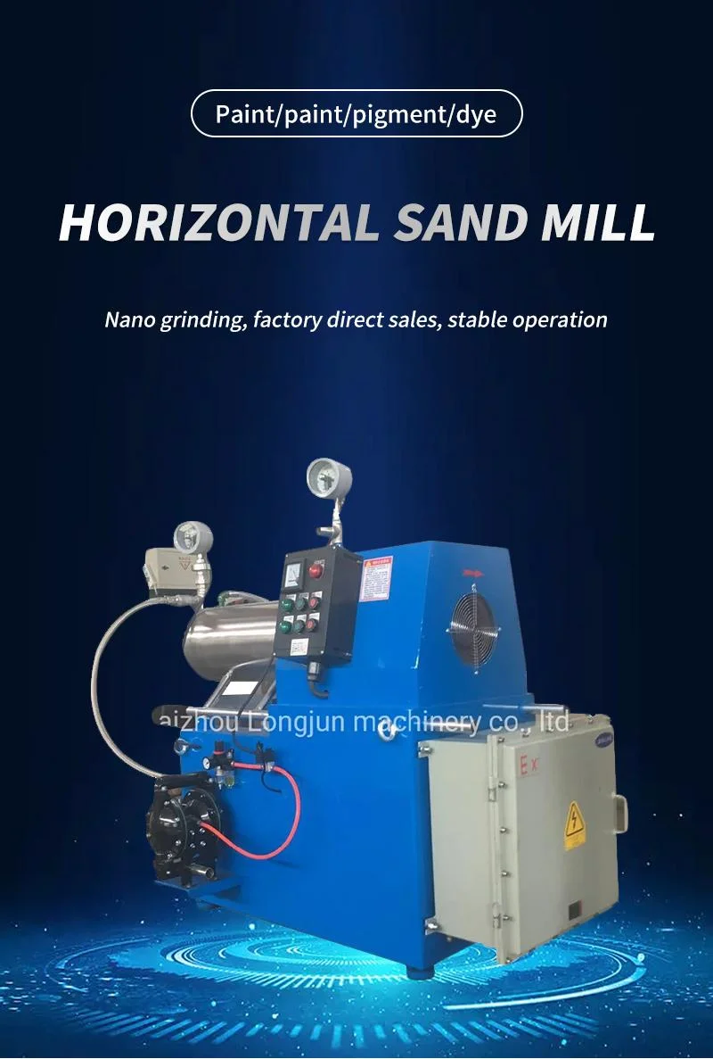 Adhesive Beads/Sand Horizontal Milling Machinery Paint Grinding Machine Horizontal Ink Bead Mill