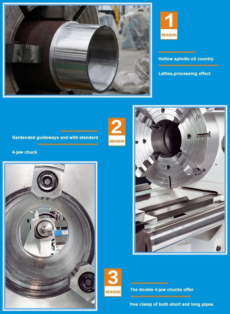 CNC Threading Machine (Heavy Duty Pipe Processing Lathe QK1338)